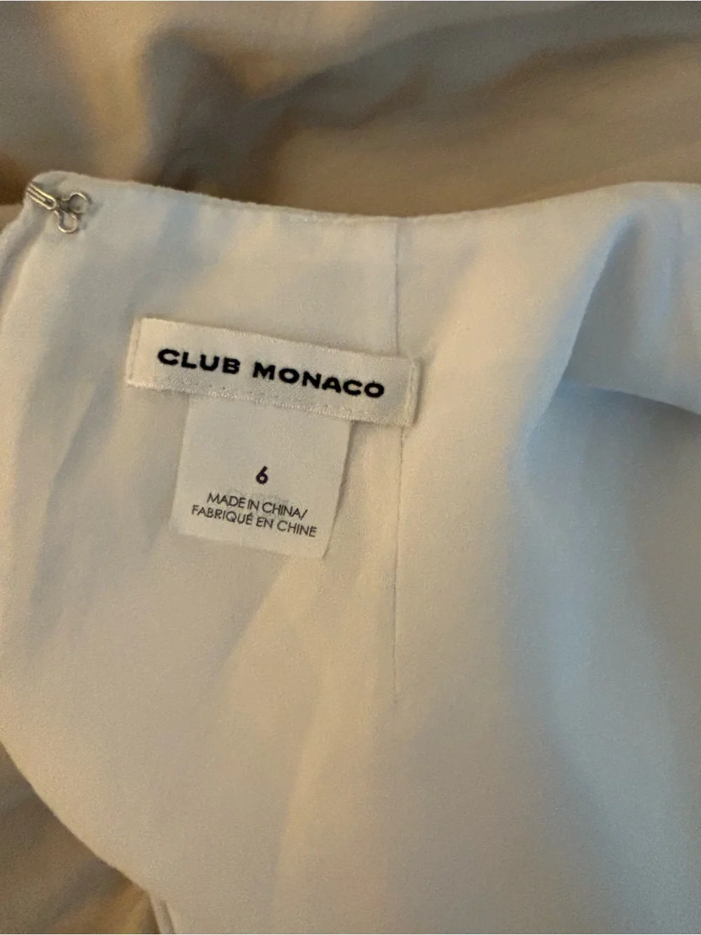 Club Monaco White Long-Sleeve Dress - Picture 9 of 9